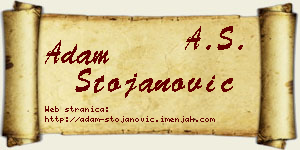 Adam Stojanović vizit kartica